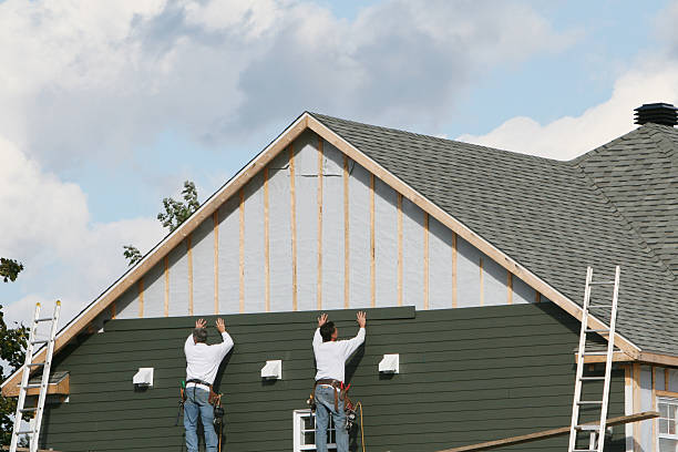 Professional Emergency Siding Repair technician working in Toano, VA